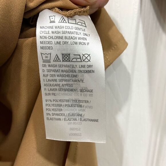 Joan Rivers 3/4 sleeve asymmetrical hem gold button sleeve luxe knit top… - Picture 5 of 9